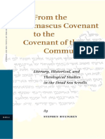 Hultgren From The Damascus Covenant To The Covenant of Community