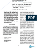 Direct Approach To Numerical Simulation of Soil-Structure Interaction in Homogenous Building Clusters