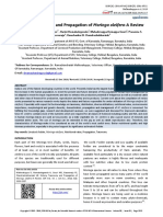 History, Taxonomy and Propagation of Moringa Oleifera-A Review