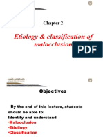 Lecture 2.etiology and Classification of Malocclusion