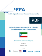 PEFA Regional Government of Somali