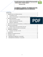 Plan de Fortalecimiento Comunal en Administracion, Operacion y Amntenimiento de Los Servicios