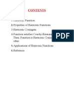 1.harmonic Function: 2.properties of Harmonic Functions