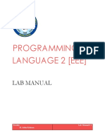 Programming Language 2 (Eee) : Lab Manual