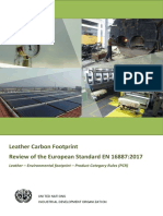 Leather Carbon Footprint - Review of The EU Standard EN 16887:2017