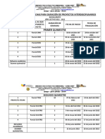 2 Cronograma de Fechas para Proyectos Interdisciplinarios Bachillerato