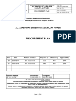 Procurement Plan: Al-Janadriyah Exhibition Facility, Ar-Riyadh