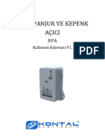 RPA - Panjur Ve Kepenk Açıcı Kullanım Klavuzu