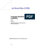 Universal Serial Bus (Usb) : Language Identifiers (Langids)