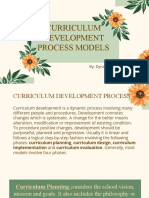 Curriculum-Development - Process and Models