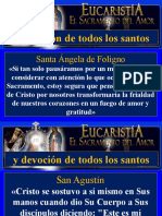 Los Santos y La Eucaristía