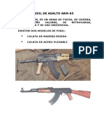 Grupo N 21 Fusil de Asalto Akm 65