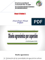 Riego Aspersión Diseño Agronomico