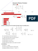 Worksheet - Matrix - Add Subs Transpose