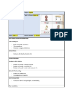 Lesson Plan Letter D