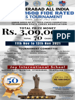 Revised Brochure - 4th Hyderabad All India Below 1600 Fide Rating Tournament