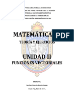 UNIDAD II - Funciones Vectoriales