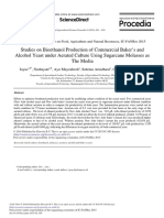 Studies On Bioethanol Production of Commercial Baker's and Alcohol Yeast Under Aerated Culture Using Sugarcane Molasses As The Media