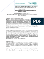 Ingeniería Didáctica Sobre Problemas Multiplicativos de Fracciones