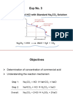 Exp No. 3: Standardization of HCL With Standard Na Co Solution