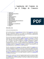 La Falta de Legislación Del Contrato de Franquicia en El Código de Comercio Boliviano