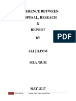 Difference Between Proposal Reseach and