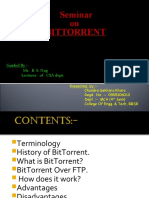 Seminar On Bittorrent: Guided By:-Mr. B. S. Nag Lecturer of CSA Dept