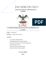 La Responsabilidad Social de La Empresa en El Perú