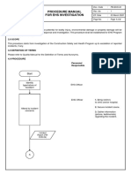 Procedure Manual For Ehs Investigation: 1.0 Objective