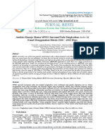 Jurnal Resti: Analisis Kinerja Skema MPEG Surround Pada Pengkodean Audio 22 Kanal Menggunakan Bitrate 1000 - 2000 Kbps