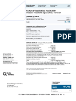 Mode de Versements Égaux (MVE) - Révision: Facture D'électricité Du 4 Août 2020