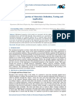 Mechanical Properties of Materials: Definition, Testing and Application