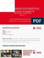 Sesion 3. Distribuciones de Probabilidad Discretas y Continuas