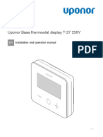 Uponor Base Thermostat Display T-27 230V: Installation and Operation Manual