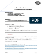 Architecture Des Systèmes À Microprocesseur TP N°2: Timer / Génération de Signal PWM