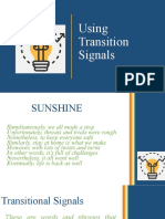 Lesson 2 Transitional Signals