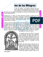 Ficha El Señor de Los Milagros para Quinto de Primaria