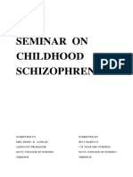 Child Hood Schizophrenia