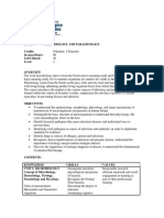 ENF204 Microbiology and Parasitology Credits: In-Class Hours: Lab/Clinical: Level