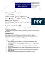 Informe de Proyecto de Servicio Social