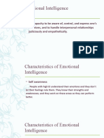 Emotional Intelligence: - The Capacity To Be Aware Of, Control, and Express One's