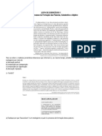 LISTA DE EXERCÍCIOS 1 - Português II