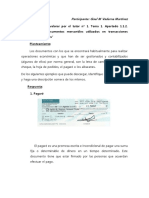 UF0515. Realiza A Valorar Por El Tutor Nº 1. Tema 1. Apartado 1.1.2. "Identificar Los Documentos Mercantiles Utilizados en Transacciones Económicas Comunes"