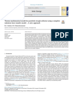 Thermo Mathematical Model For Parabolic Trough Collector Using A 2020 Solar