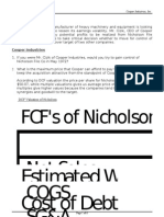 Cost of Debt 0.07 0.04 WD 0.28 Cost of Equity 0.10 We 0.72 Wacc 8.81% Estimated WACC For Nicholson