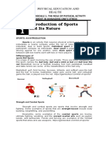 Introduction of Sports and Its Nature: Lesso N