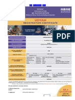 Udyam Registration Certificate