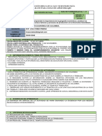 2021 I Guia Cuarto Periodo 9 Grado. Sociales La Economia. Geografia Economica - Espacios Humanos