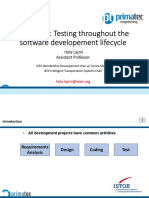 Chapter 2: Testing Throughout The Software Developement Lifecycle