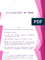 Introduction To Java